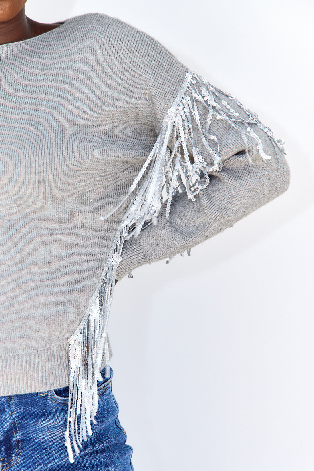 SALE - Adley Sequin Detail Sweater