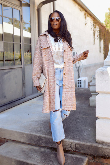 Della Oversized Flannel Shirt