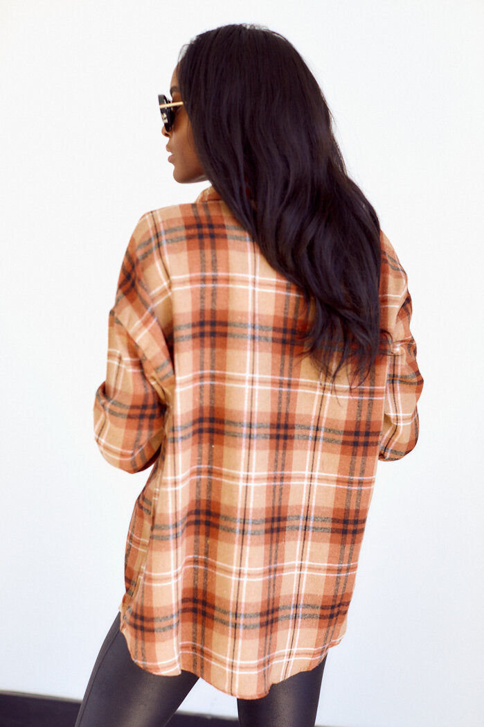 Peoria Plaid Button Down Top