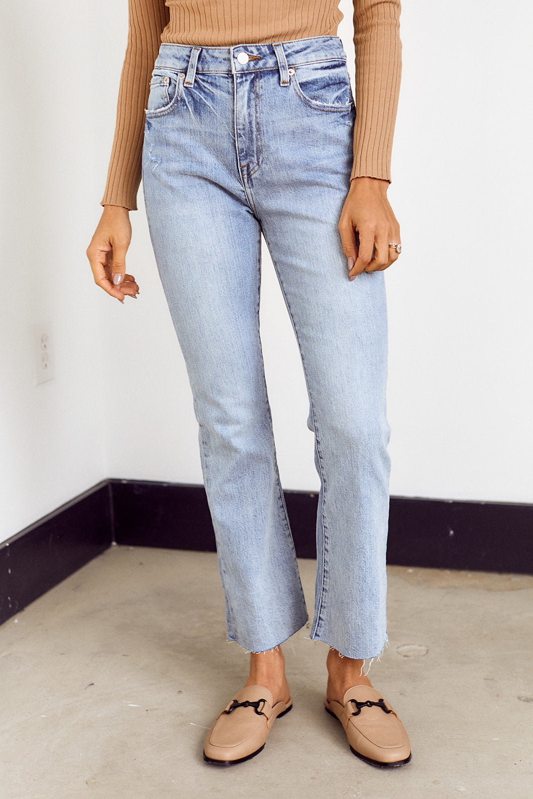 Pistola Lennon Crop Flare Denim