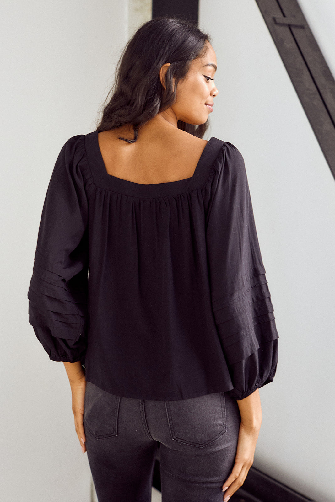 Clary Square Neck Blouse
