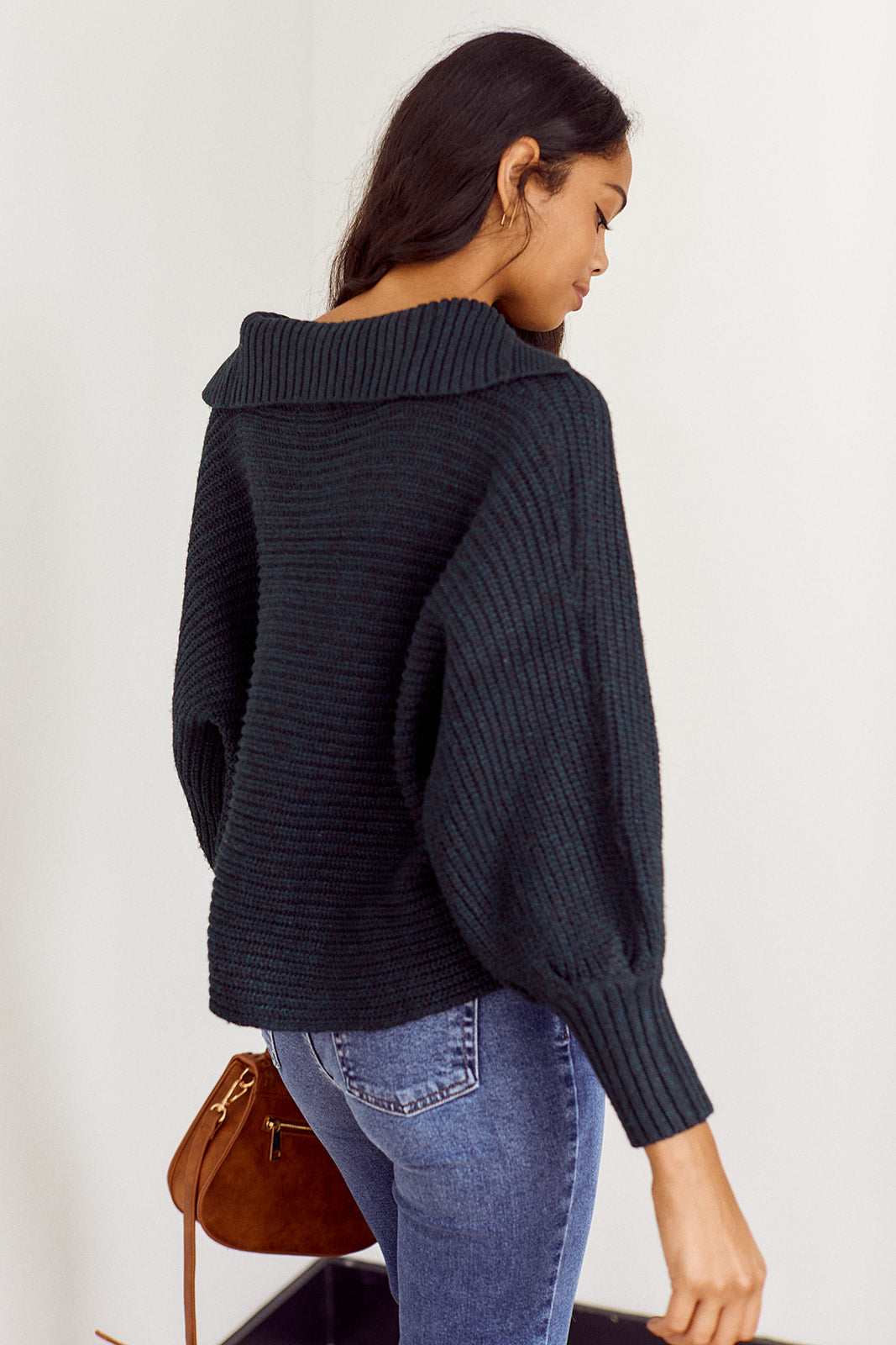 Bexley Cropped Collared Sweater