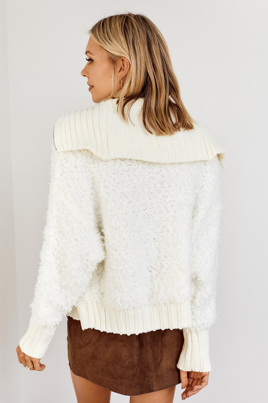 Bonnie Zip Front Knit Jacket