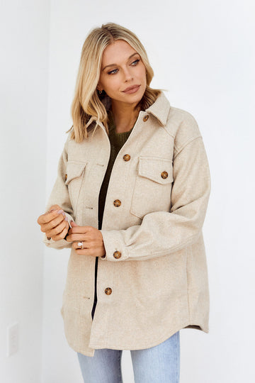Lonnie Oversized Button Down Jacket