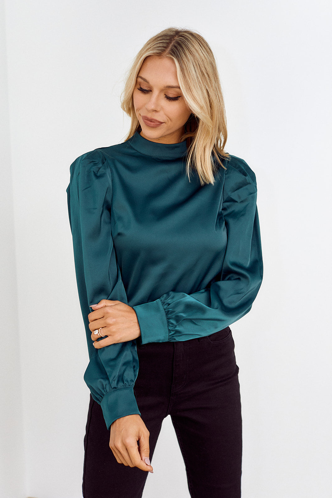 Prisha Open Back Long Sleeve Top