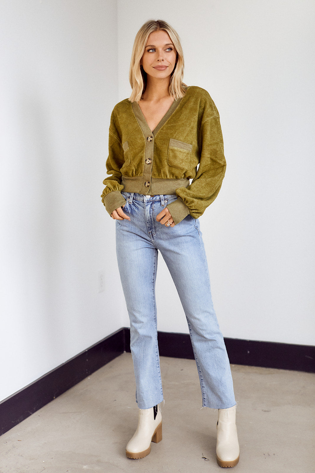 Sarah Light Fleece Cardigan