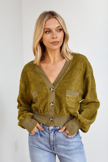 Sarah Light Fleece Cardigan