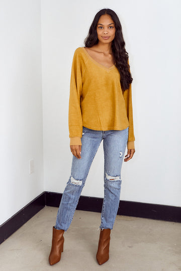 Rene Fuzzy Inside Out Pullover Sweatshirt