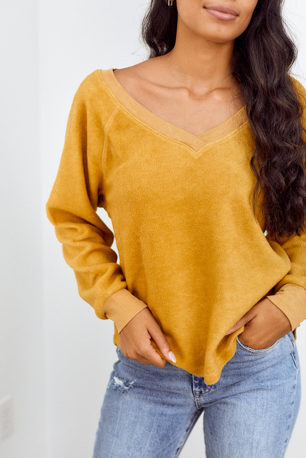 Rene Fuzzy Inside Out Pullover Sweatshirt