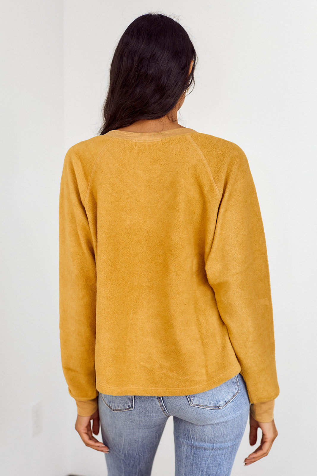 Rene Fuzzy Inside Out Pullover Sweatshirt