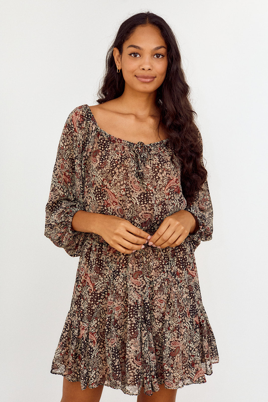 Jayce Off Shoulder Floral Dress