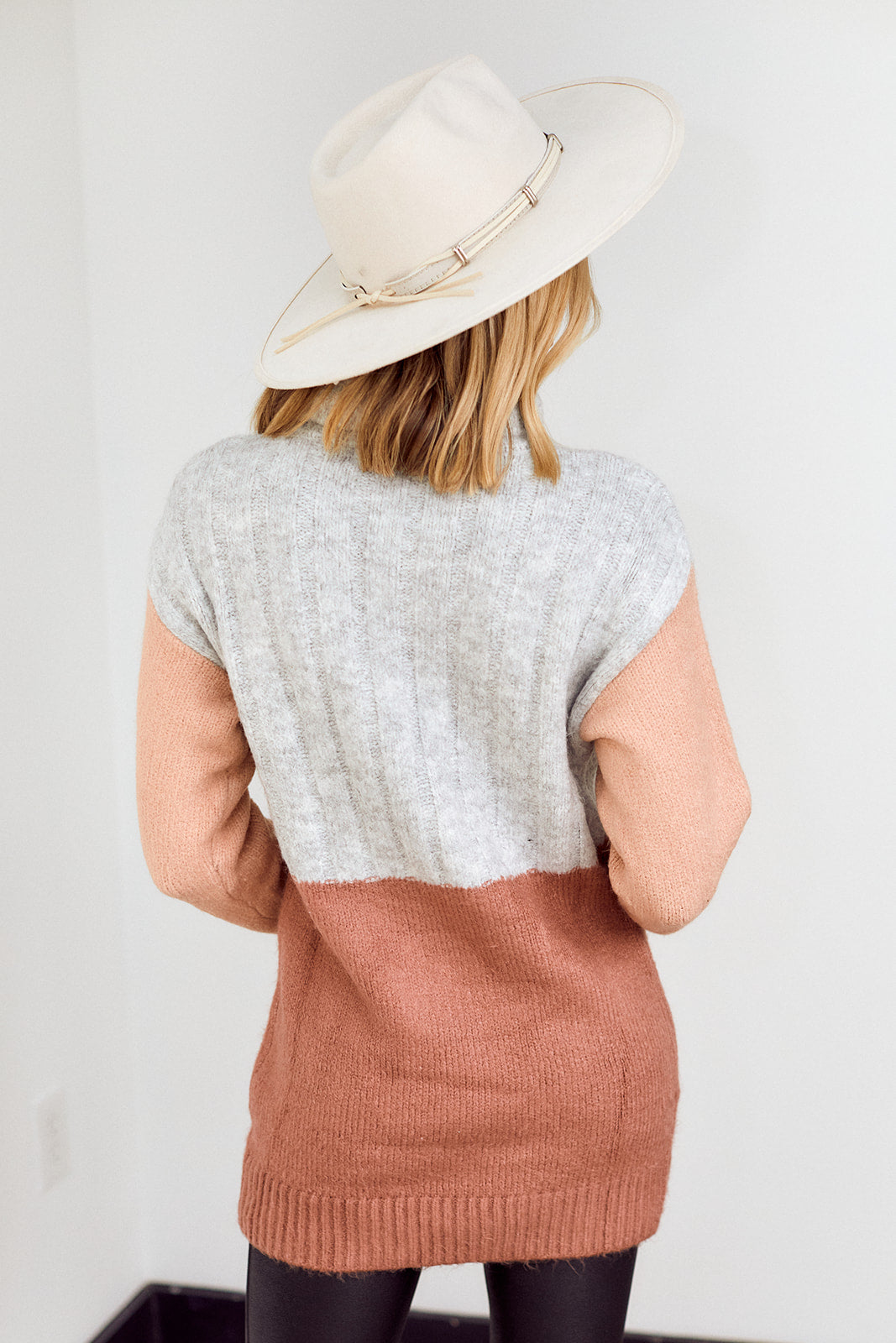Lelina Colorblock Tunic Sweater