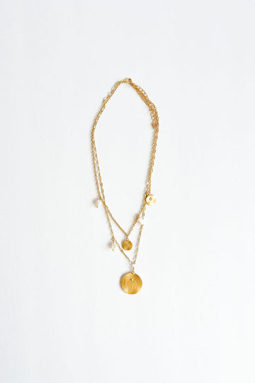 Nova Layered Medalion Necklace