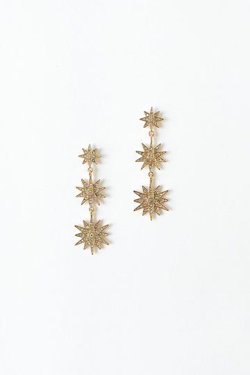 Kylan Starburst Drop Earrings
