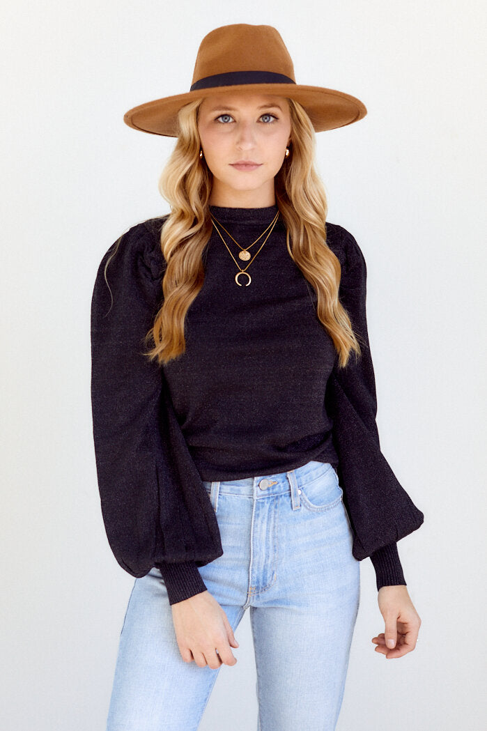 Cleo Metallic Detail Sweater