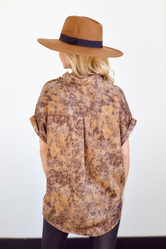 Sarena Printed Tunic Blouse