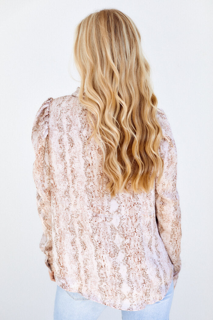 Raisa Snake Print Blouse