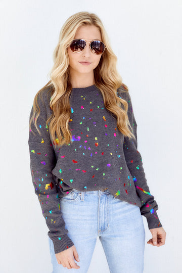 Micayla Paint Splatter Sweatshirt