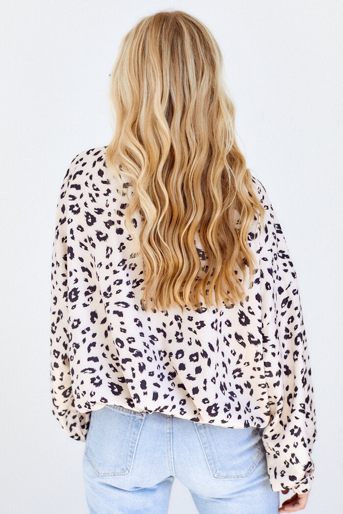 Ricci Animal Print Silky Sweatshirt