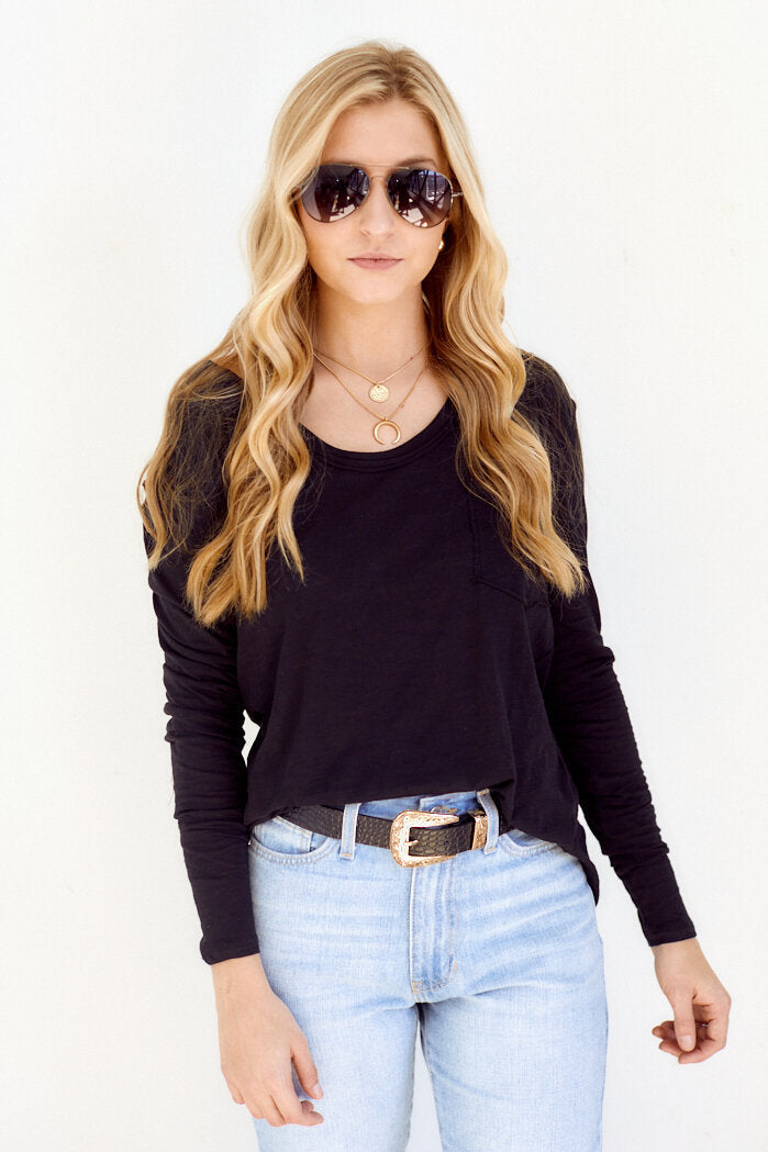 Kepler Long Sleeve Pocket Tee