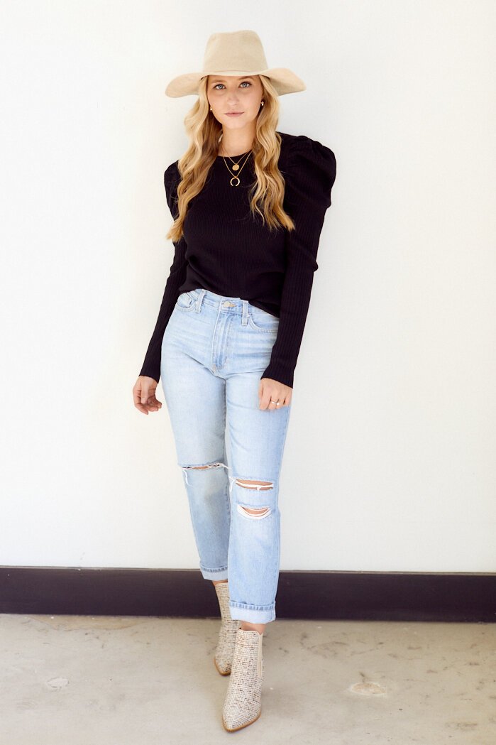 Nadia Puff Sleeve Sweater
