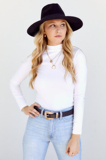 Brinley High Neck Long Sleeve Top