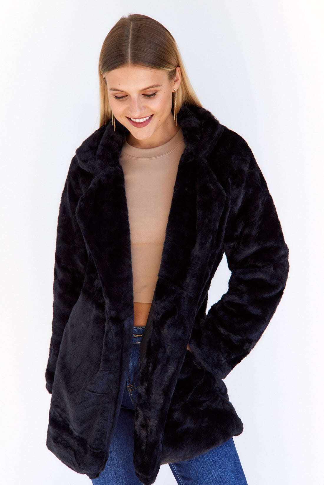 Cierra Long Faux Fur Coat