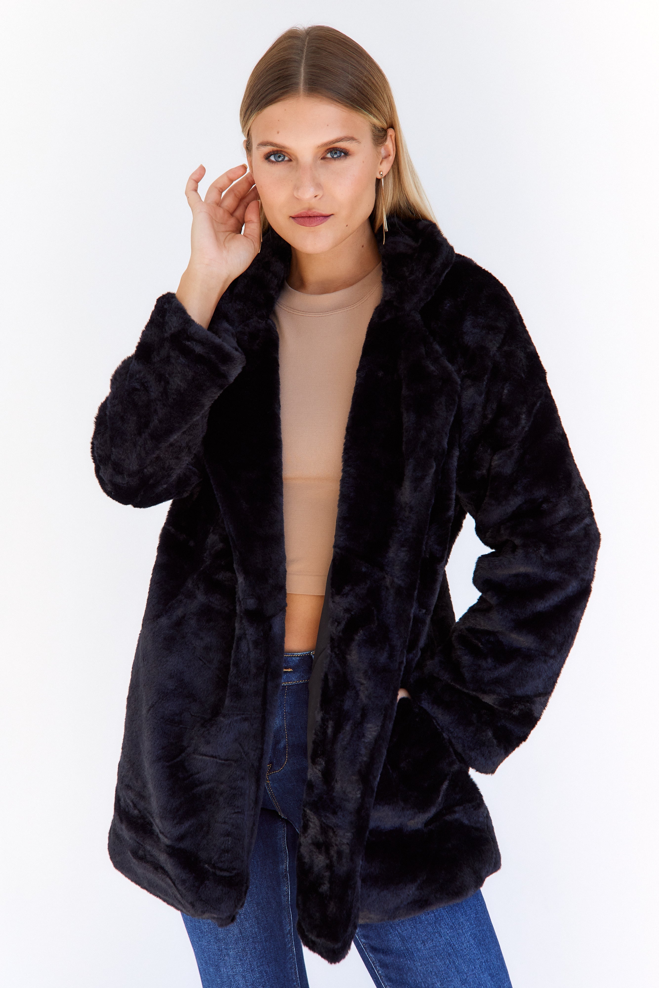 Cierra Long Faux Fur Coat