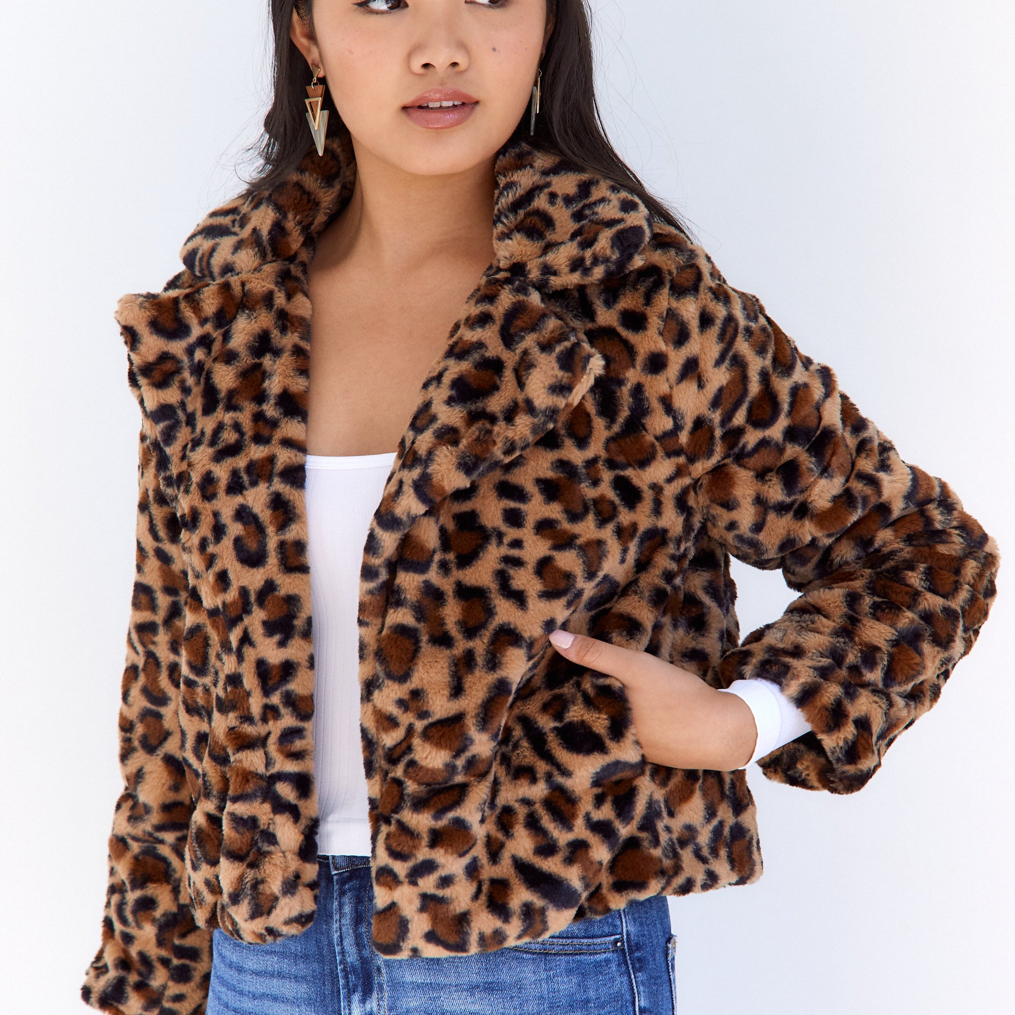 Asher Faux Fur Cheetah Coat