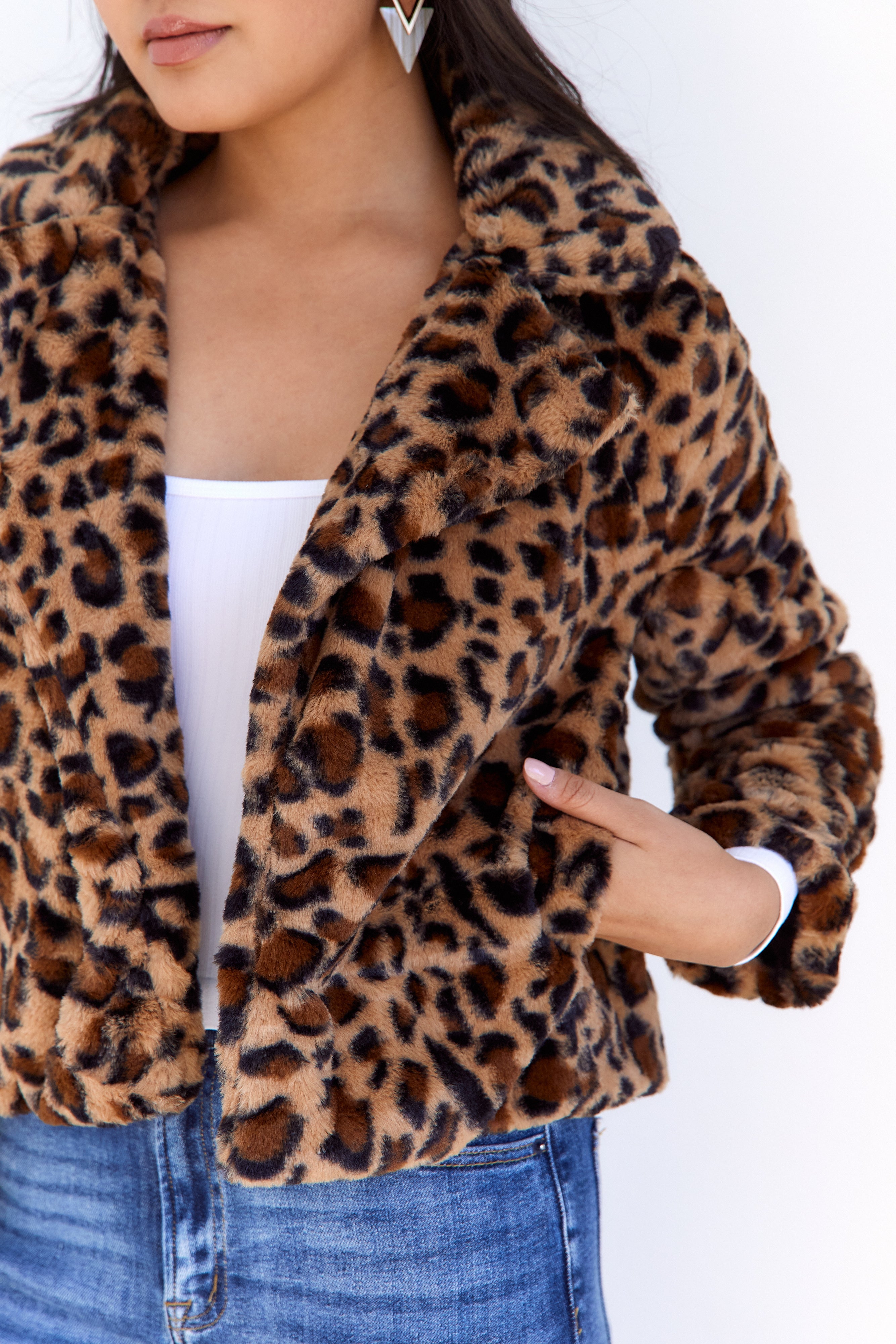 Asher Faux Fur Cheetah Coat