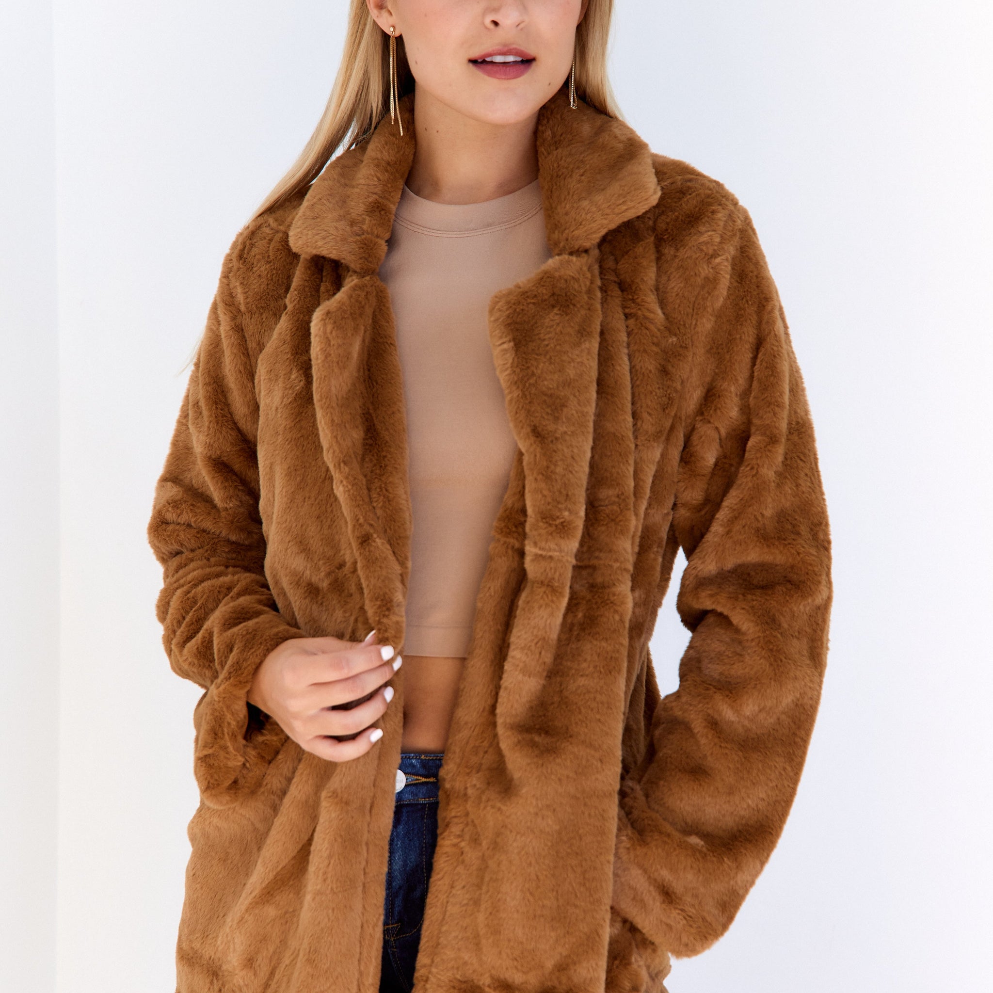 Cierra Long Faux Fur Coat