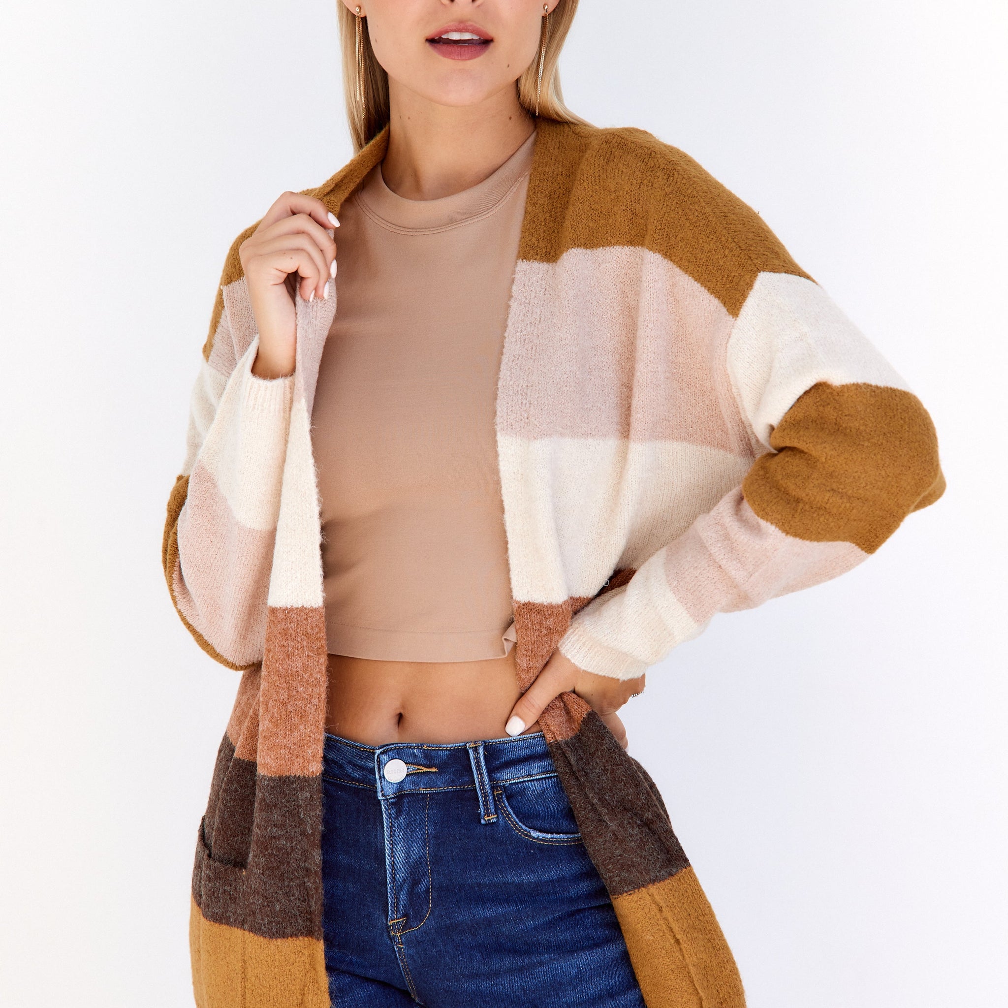 SALE - Mallory Striped Long Cardigan