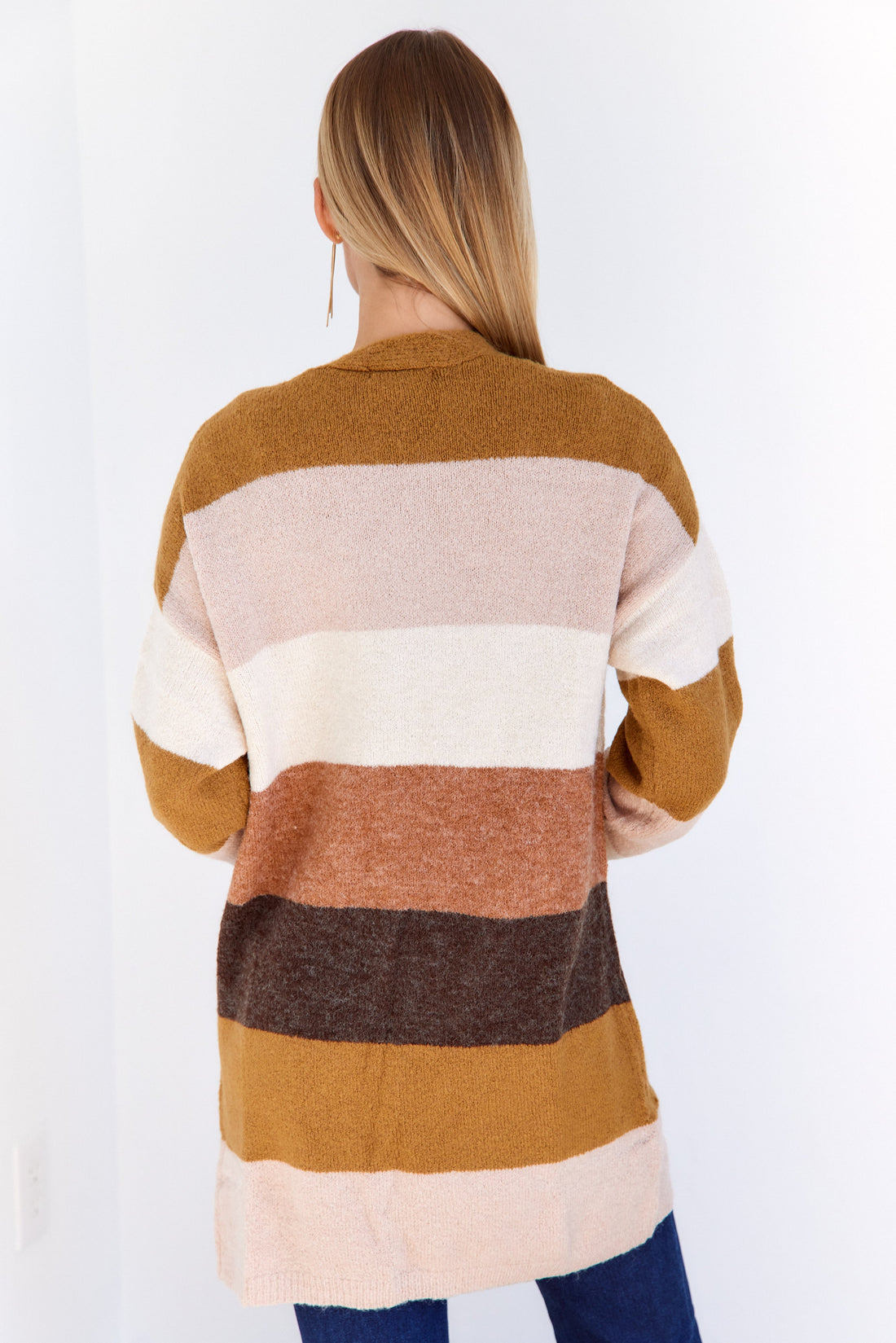 SALE - Mallory Striped Long Cardigan
