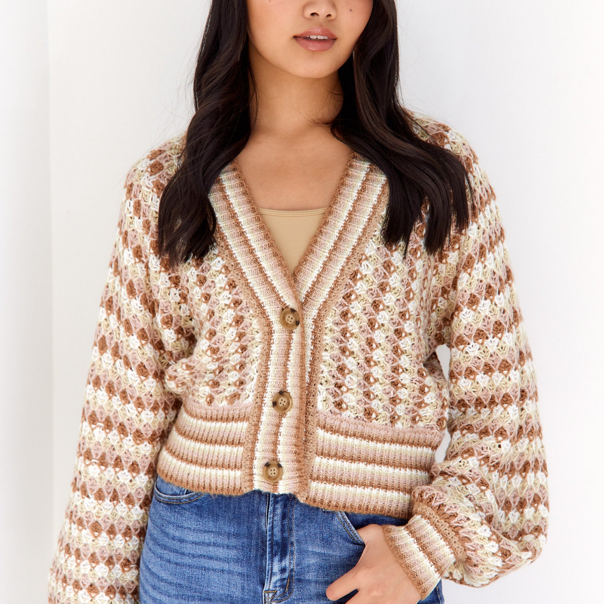 Suzanne Bubble Sleeve Cardigan