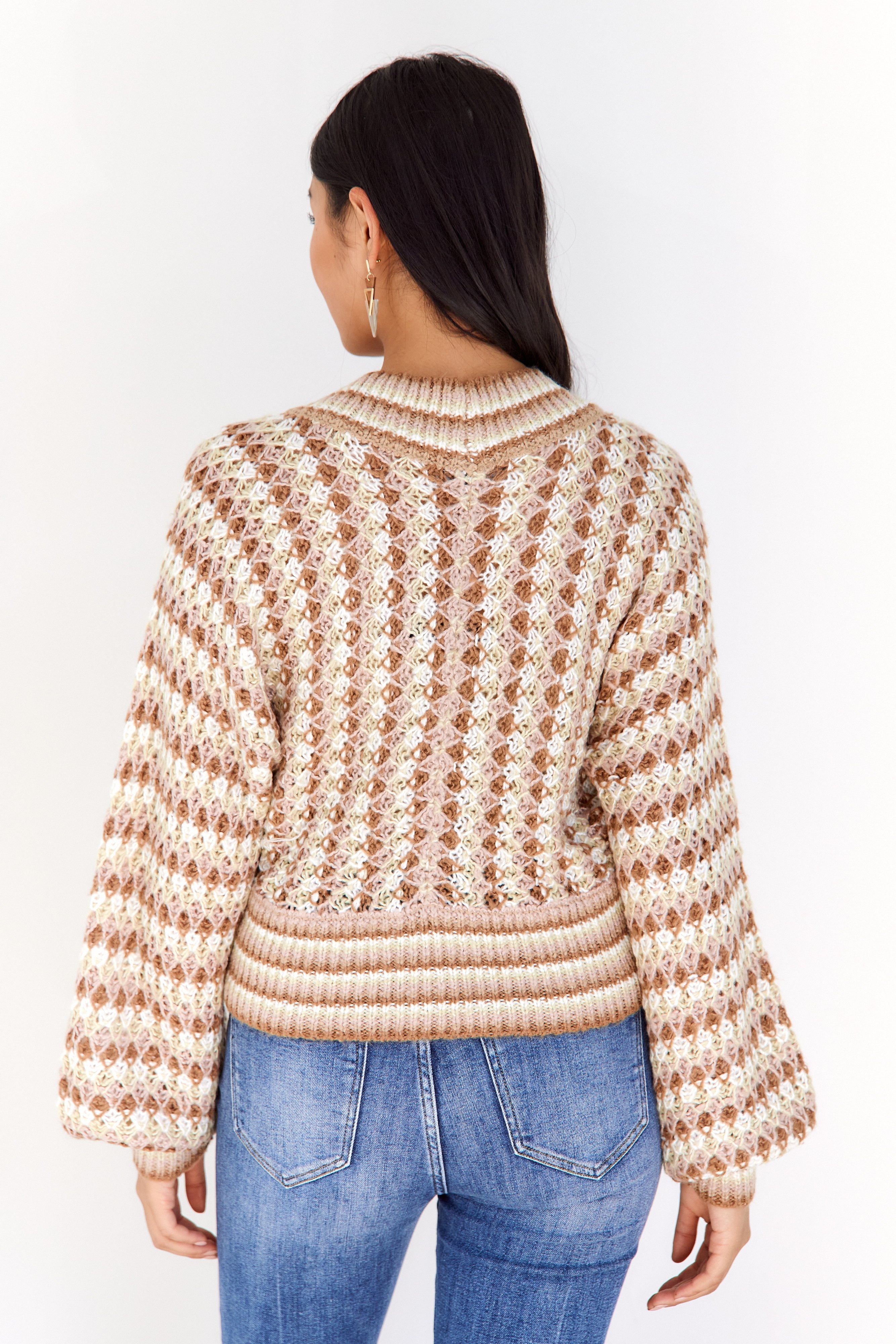 Suzanne Bubble Sleeve Cardigan
