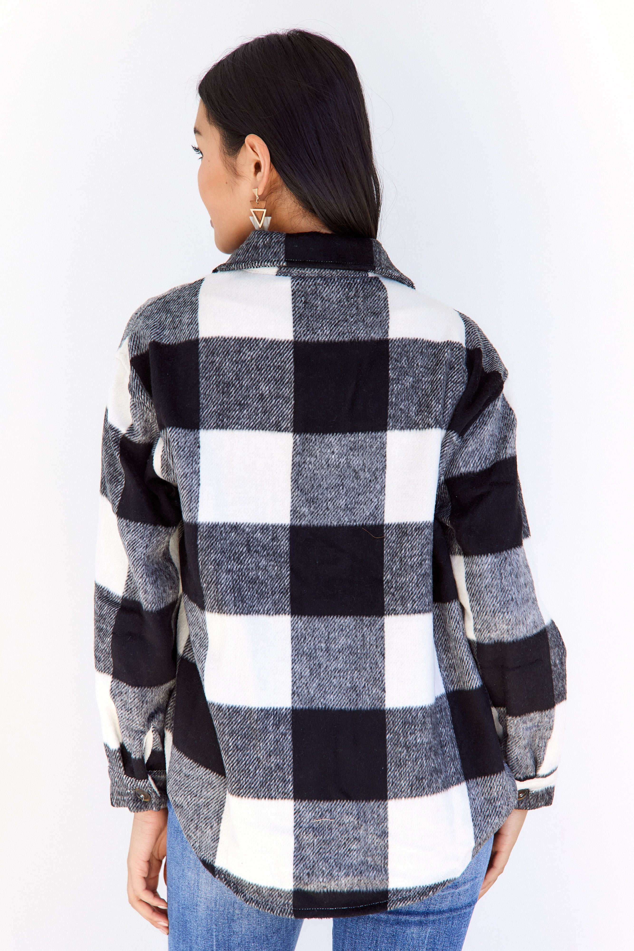 SALE - Kira Wooly Plaid Shacket