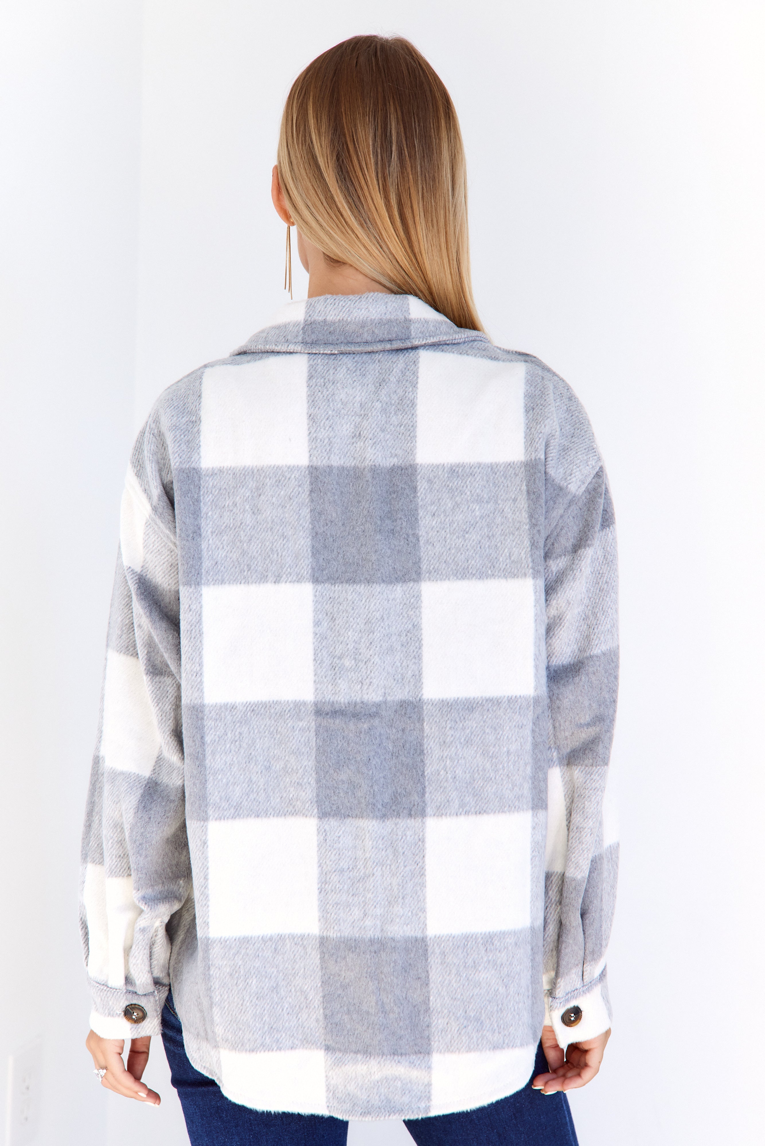 SALE - Kira Wooly Plaid Shacket