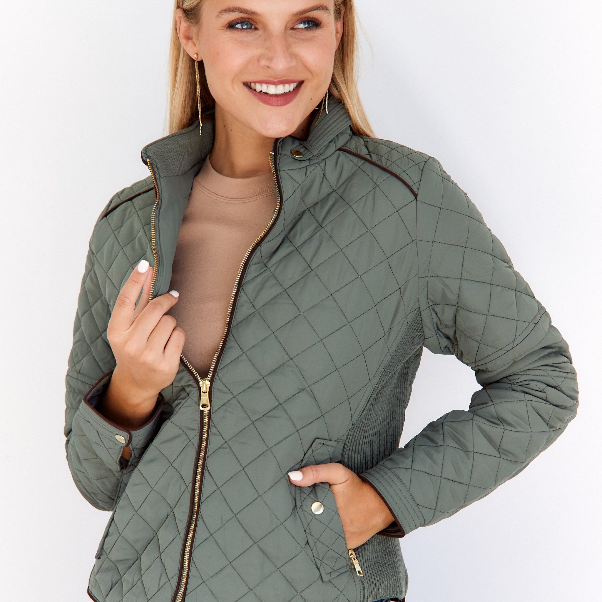 Riley Quilted Zip Jacket