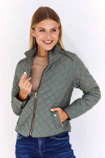 Riley Quilted Zip Jacket
