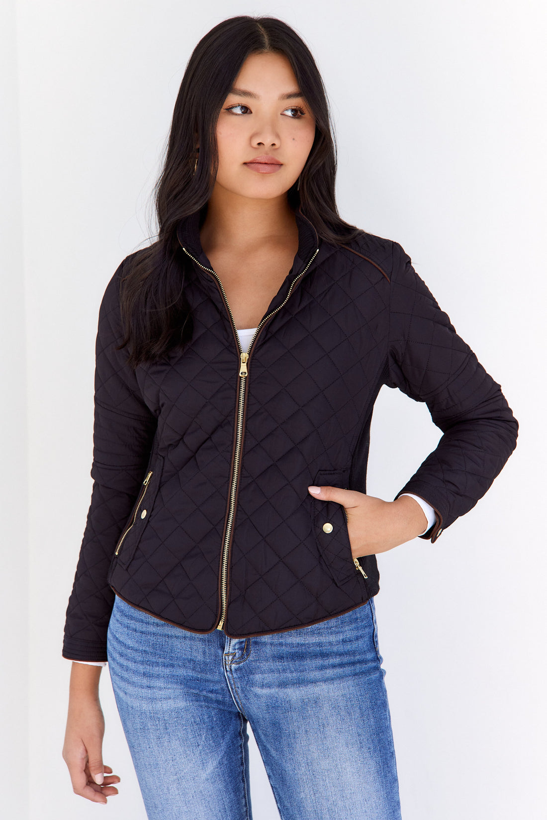 Riley Quilted Zip Jacket