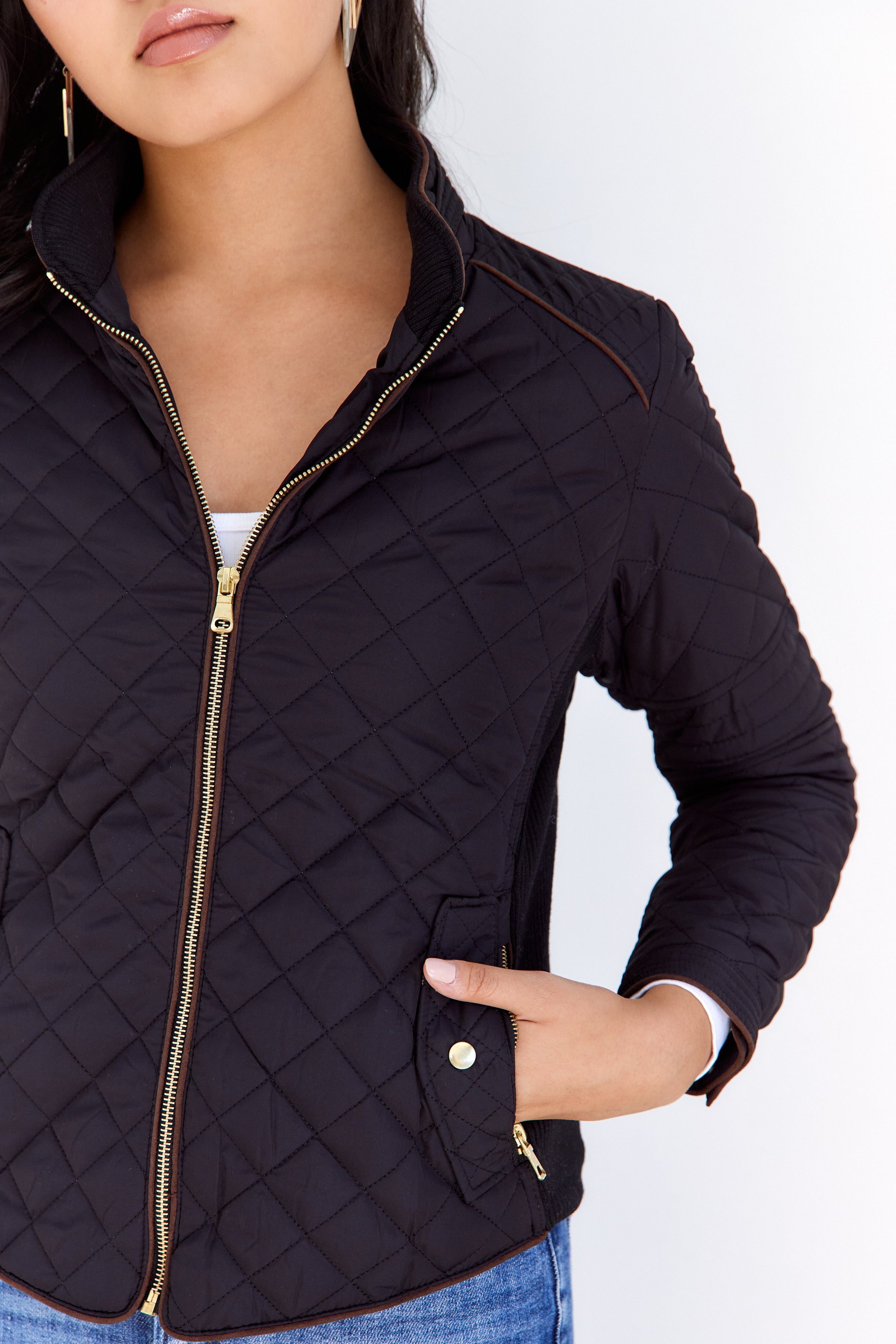 Riley Quilted Zip Jacket