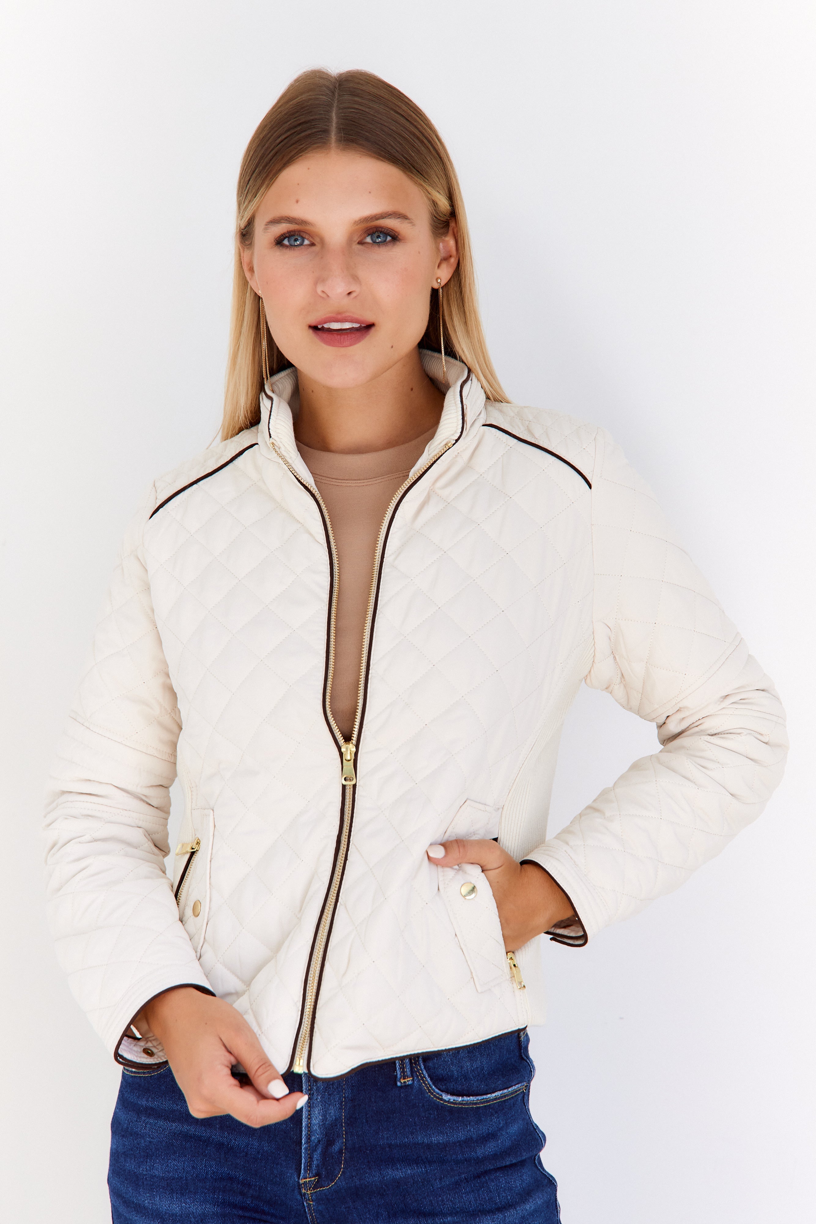 Riley Quilted Zip Jacket