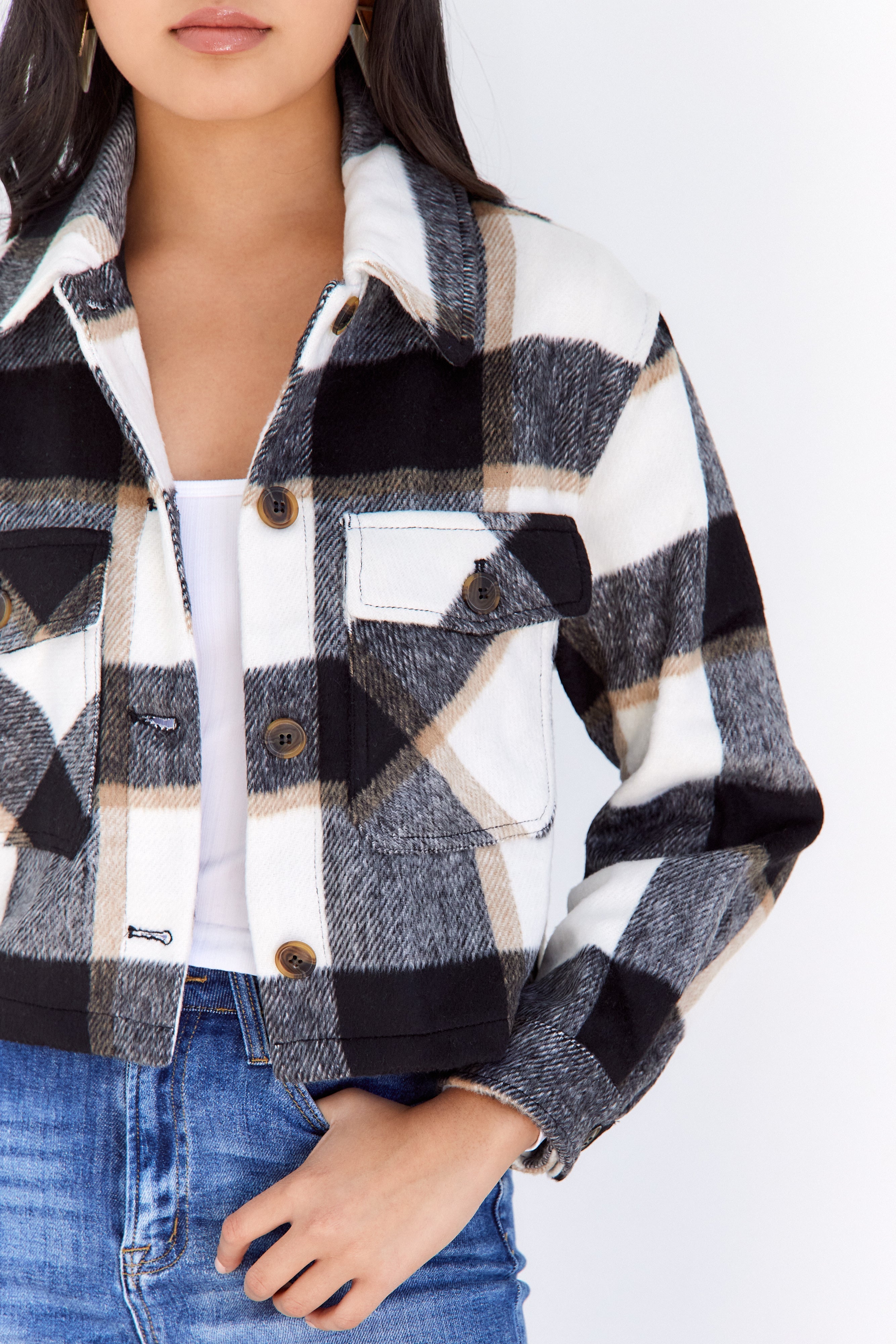 Renata Cropped Shacket