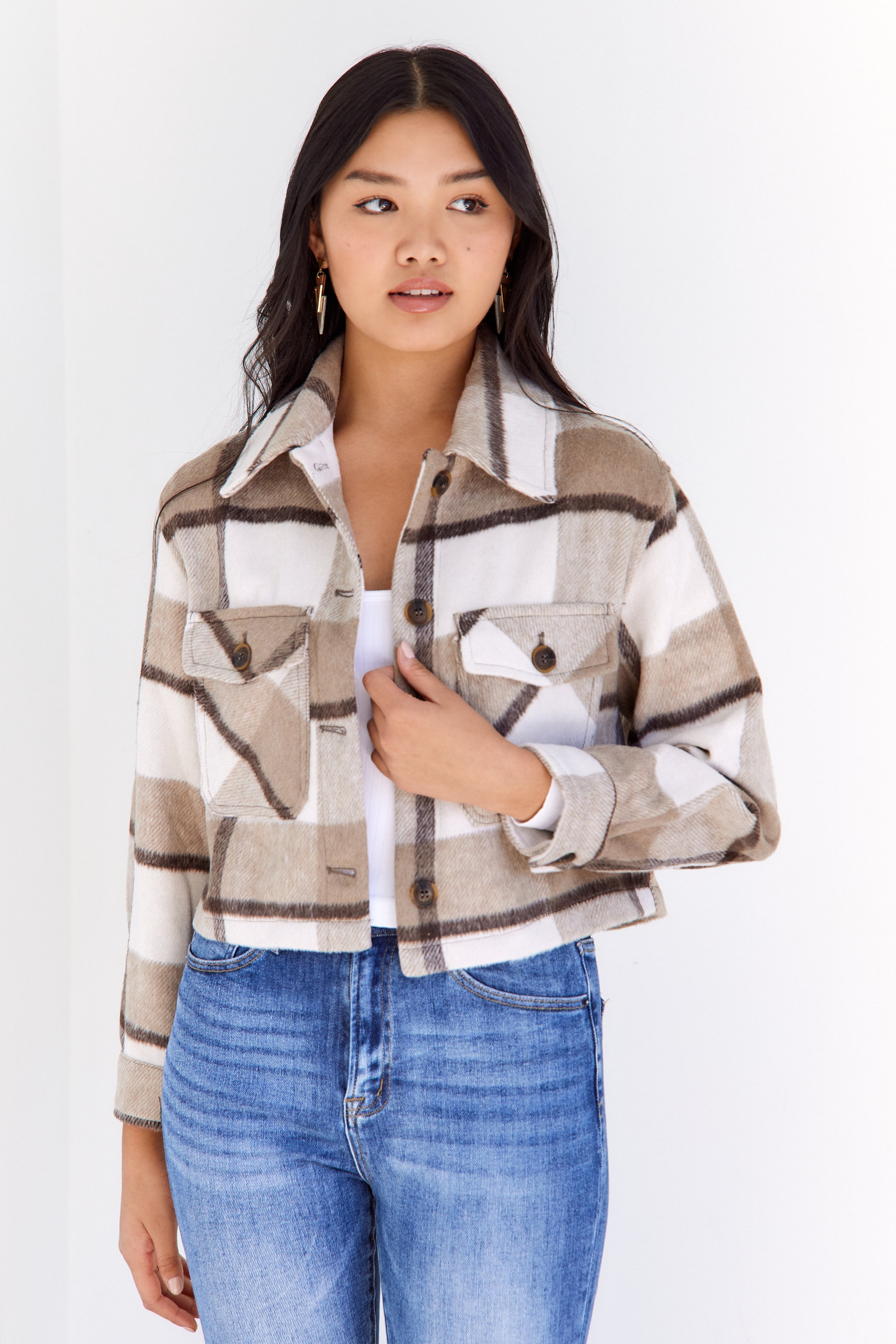 Renata Cropped Shacket
