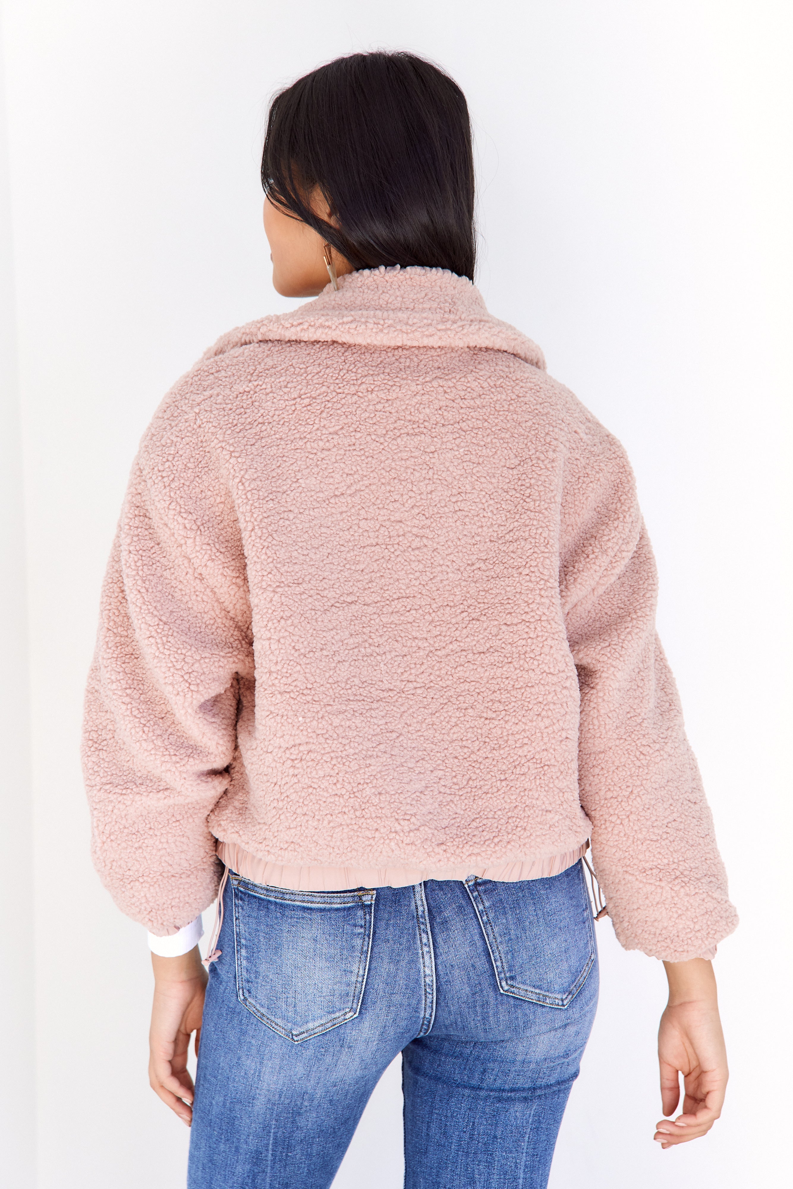 Gracie Fuzzy Zip Up Jacket