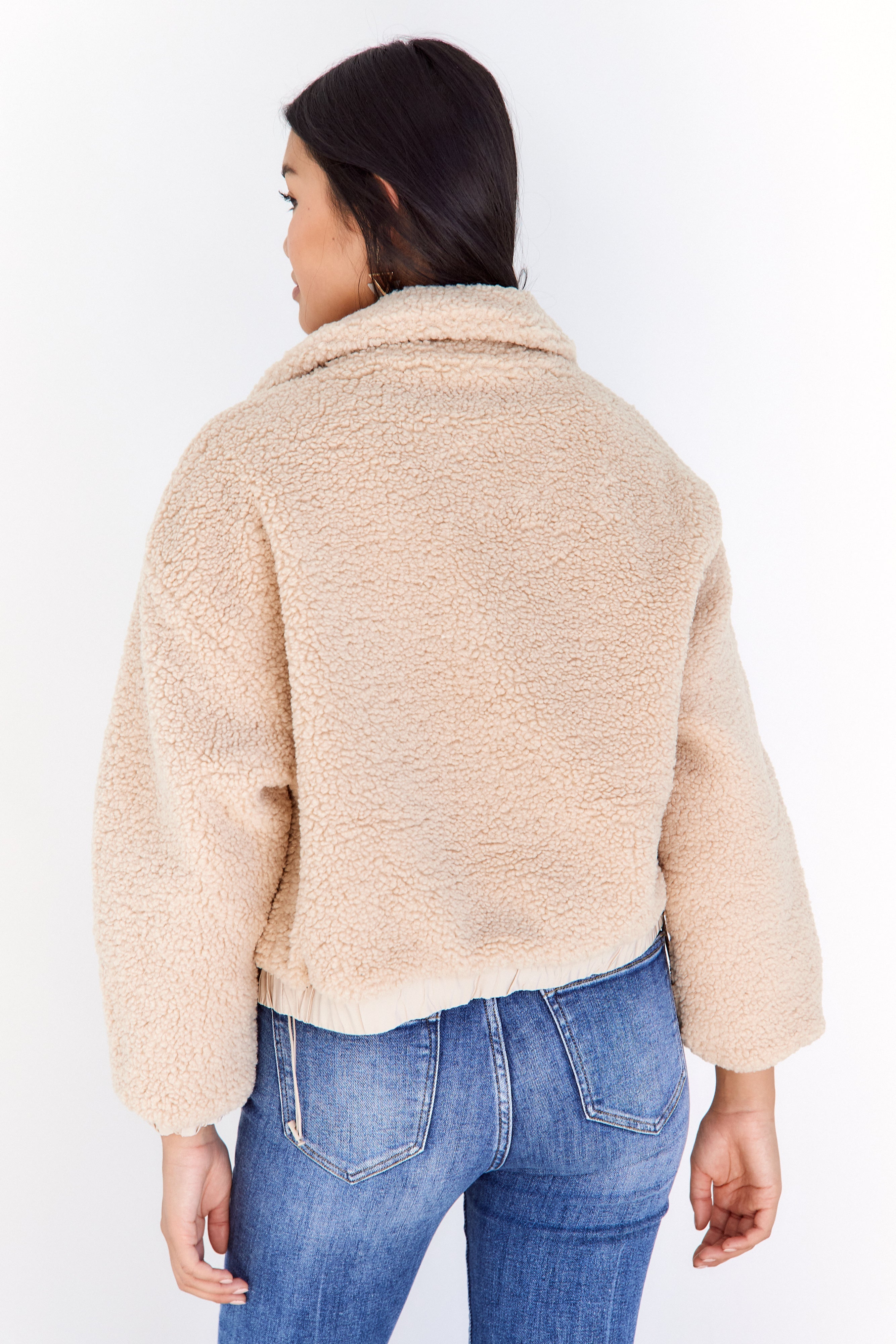 Gracie Fuzzy Zip Up Jacket