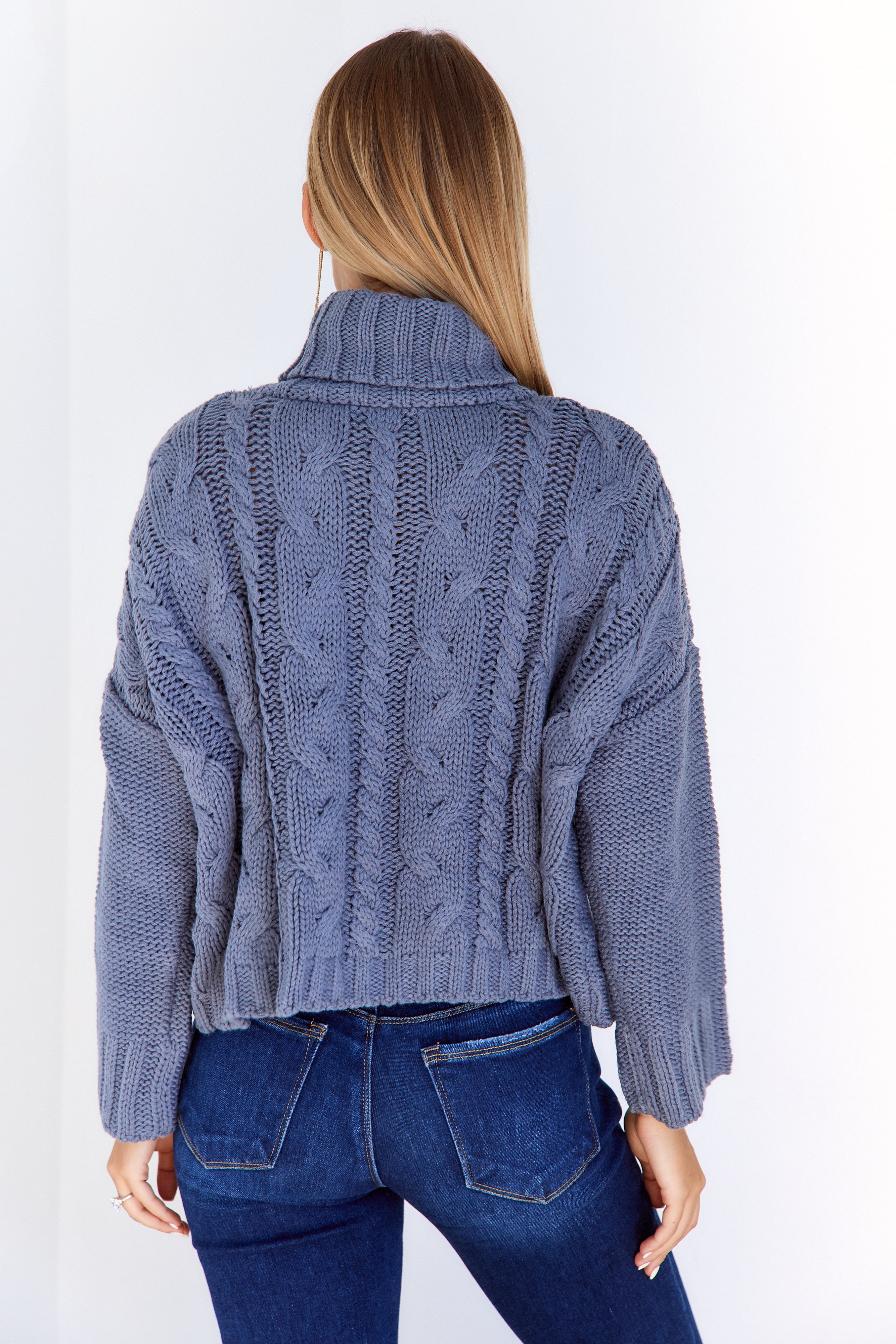 Sonora Cableknit Turtle Neck Sweater
