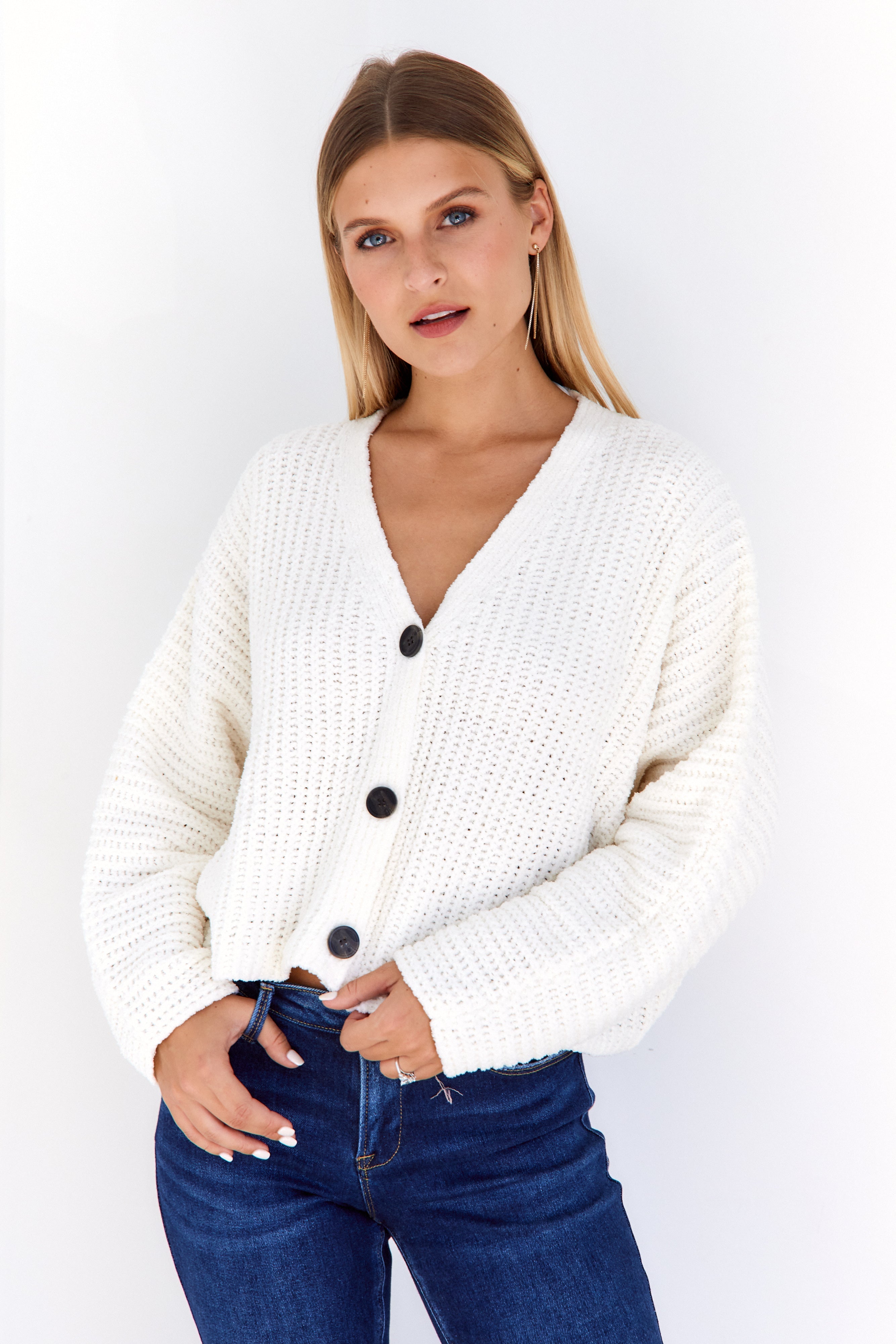 Josey Button Front Cardigan