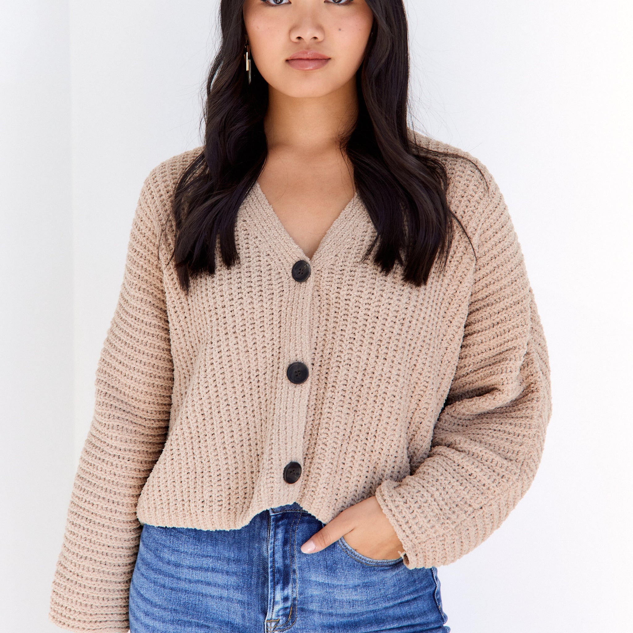 Josey Button Front Cardigan