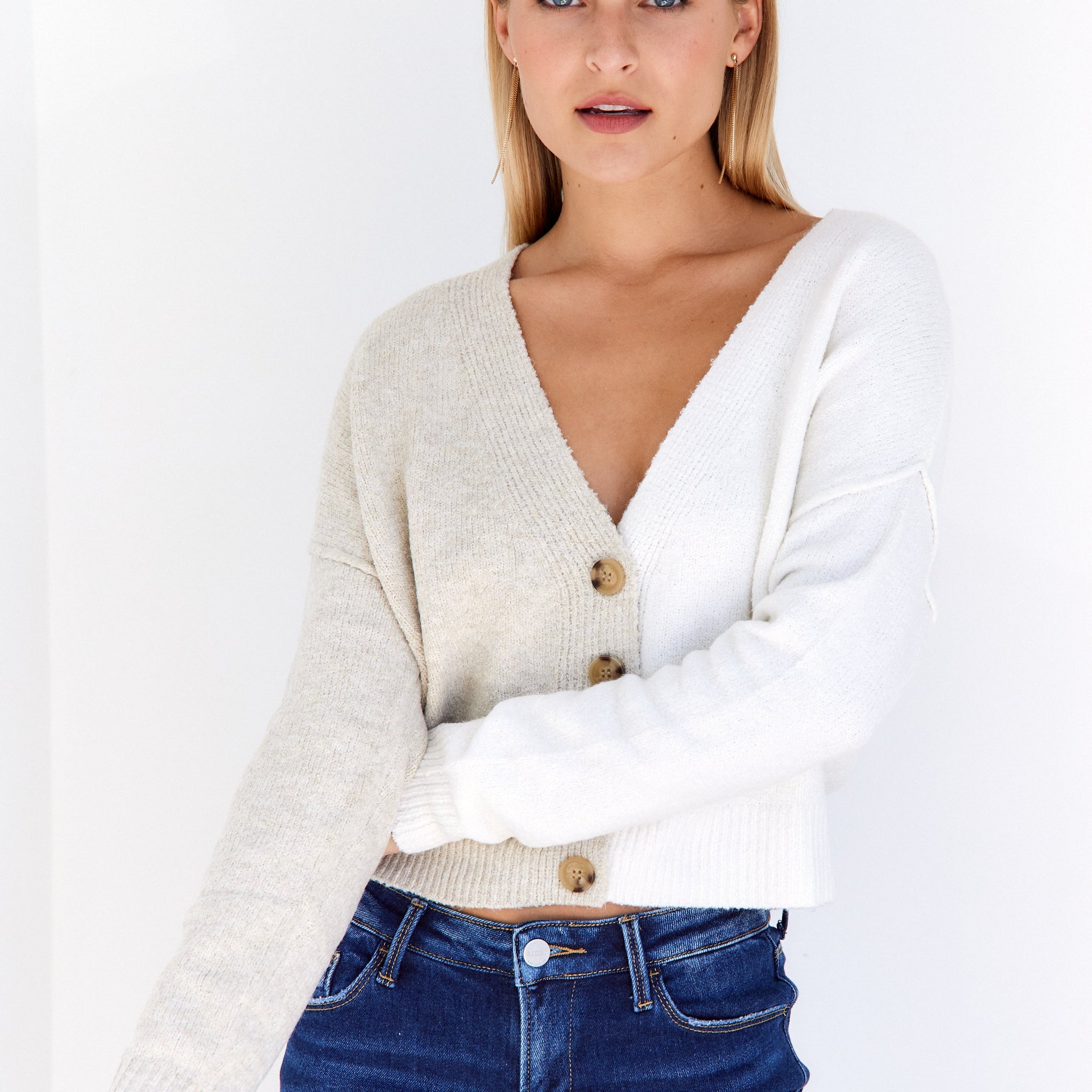 Mavis Contrast Cardigan